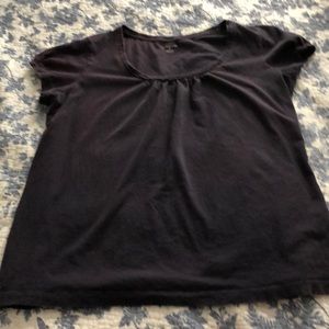 Lands End navy blue fancy tee shirt